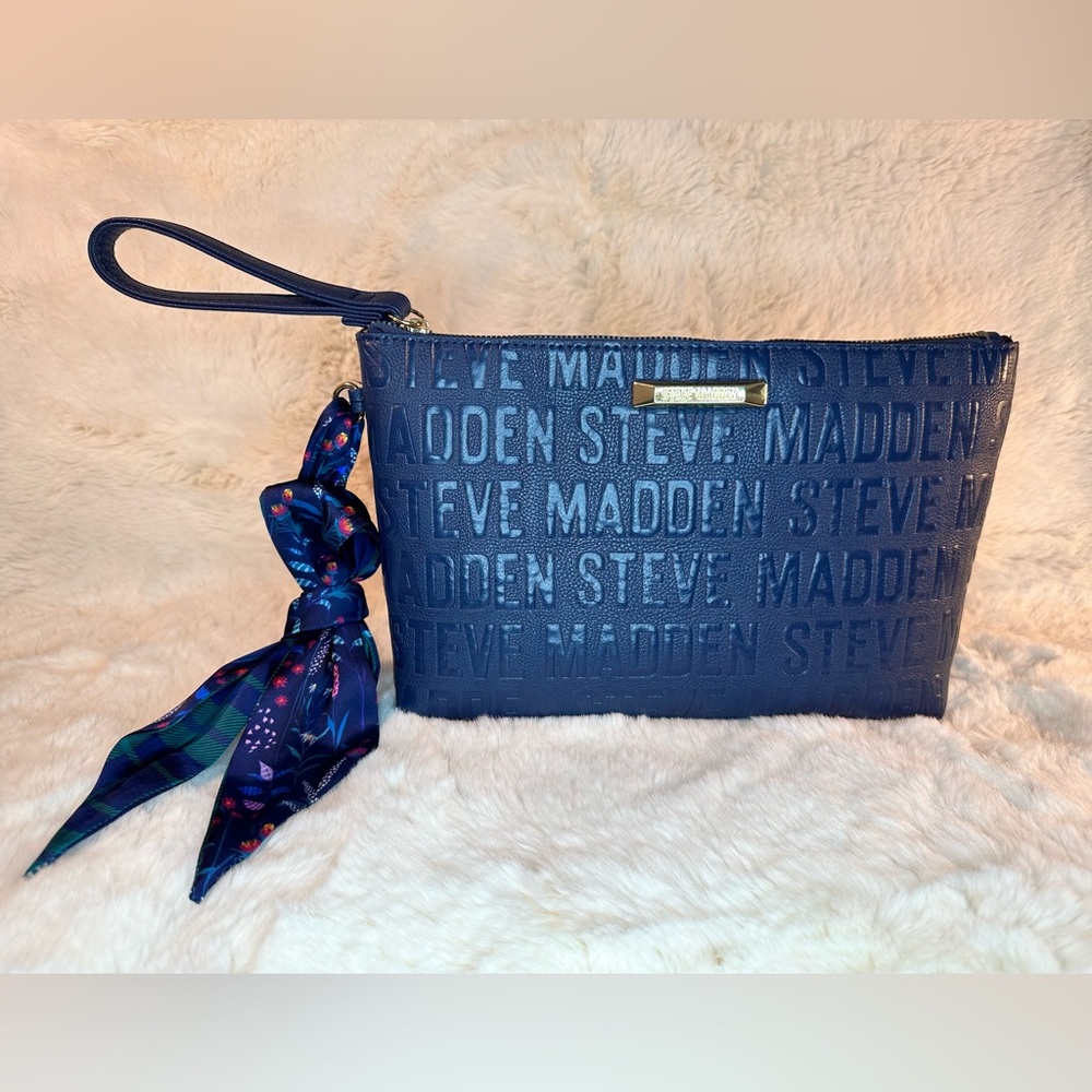 Steve Madden Blue logo handbag